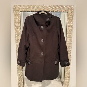 Kristen Blake black Wool Pea Coat